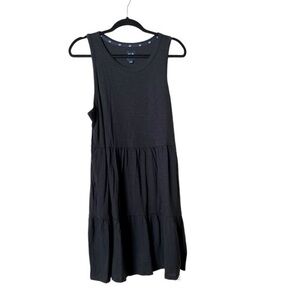 NWT! GAP True Black Knit Tiered Tank Dress, L, Style #980415318